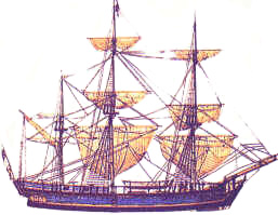 HMS Bounty. Source: Norfolk Island Website