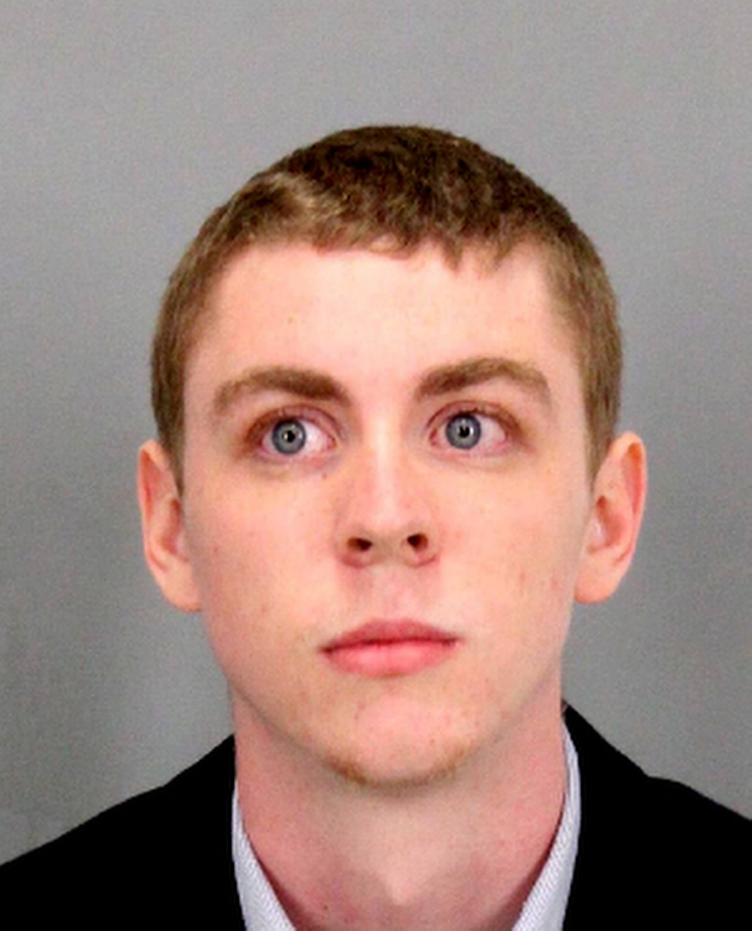 undated booking file photo of Brock Turner