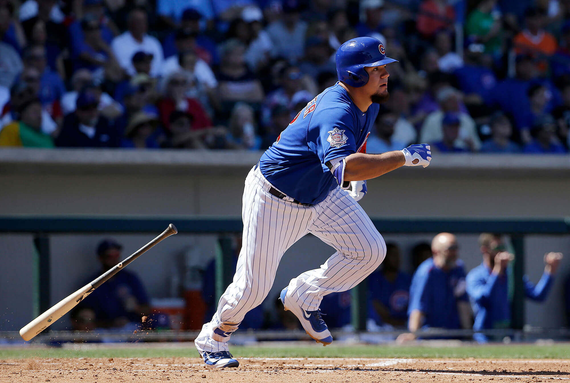 image of Chicago Cubs player running