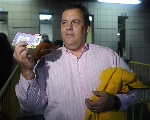 Chris Christie at Springsteen Concert