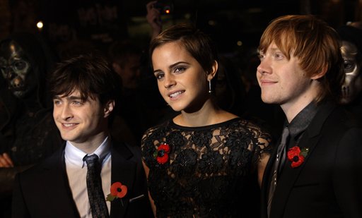 Daniel Radcliffe, Emma Watson, and Rupert Grint