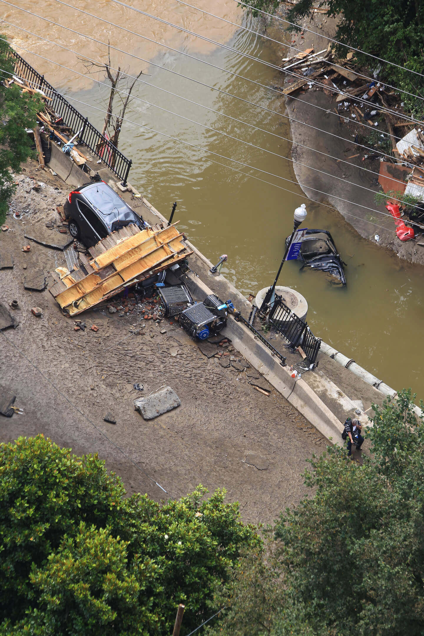 Image of Ellicott city in flood