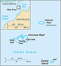 Map of Ashmore and Cartier Islands