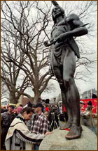 Statue of Massasoit, Wampanoag chief