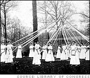 Girls Around the Maypole