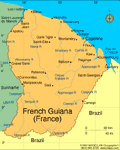 Map of French Guiana