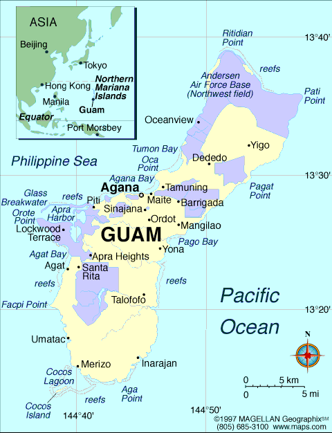 Map of Guam