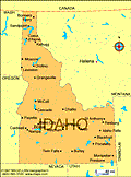 Map of Idaho