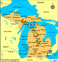 Map of Michigan