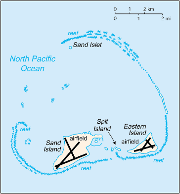 Map of Midway Islands