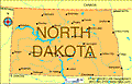 Map of North Dakota