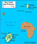 Map of Sao Tome and Principe