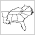 Line drawings of U.S. regions