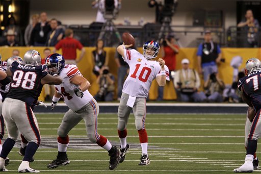 Super Bowl XLVI Eli Manning