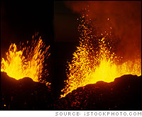 Active Volcano in Etna, Sicily