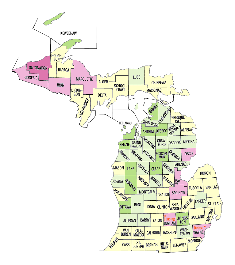  Population, percent change, 1990 to 2000