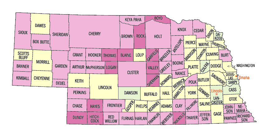  Population, percent change, 1990 to 2000