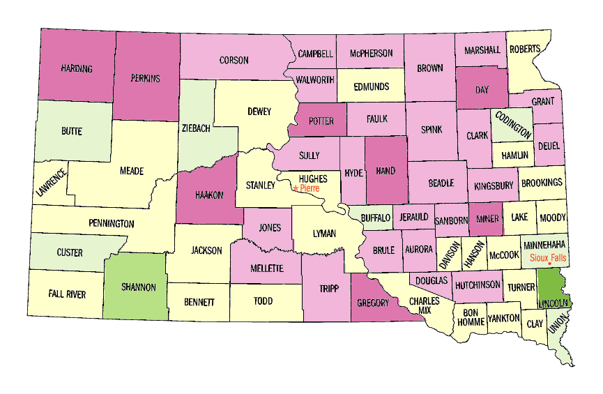  Population, percent change, 1990 to 2000