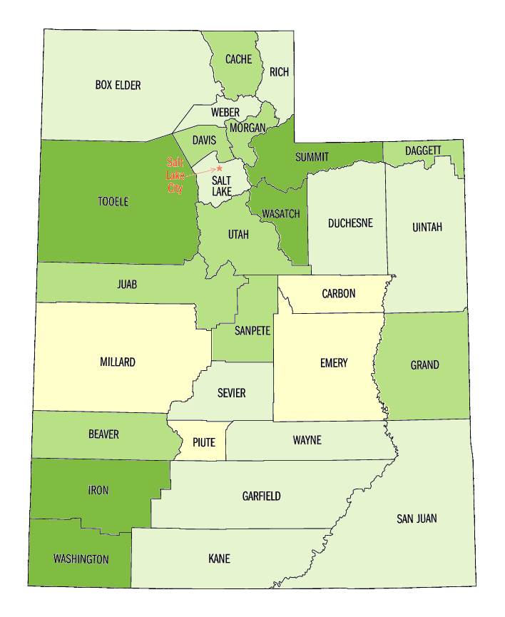  Population, percent change, 1990 to 2000