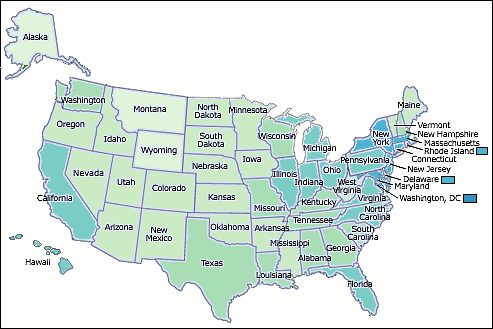  Persons per square mile, 2000