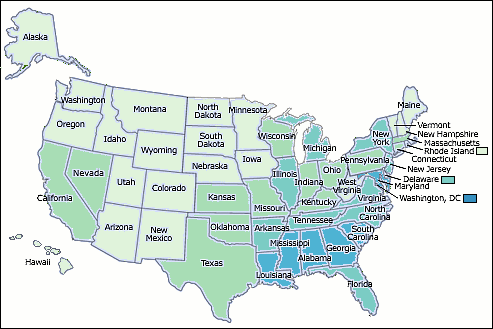  Black or African American persons, percent, 2000