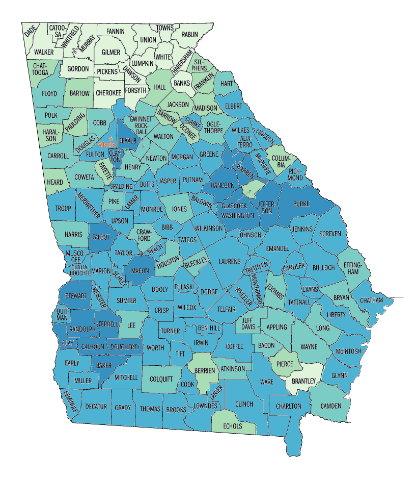  Black or African American persons, percent, 2000