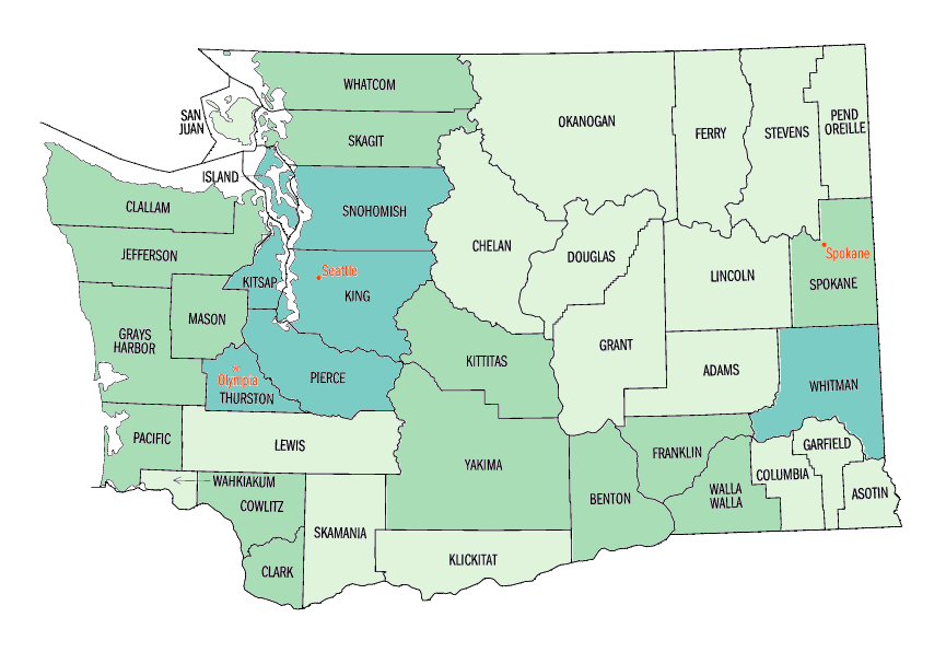  Asian persons, percent, 2000