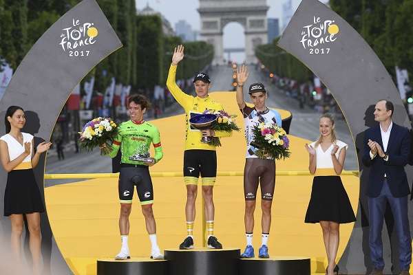 Froome Receives His Medal