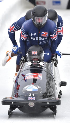 Four-man bobsleigh team