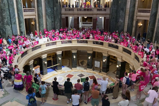 Protesters for abortion rights in Supreme Court