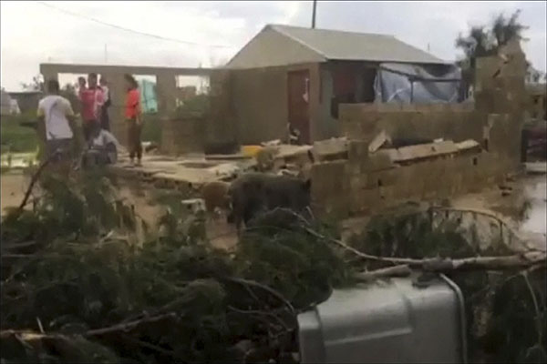 Cyclone in Tonga