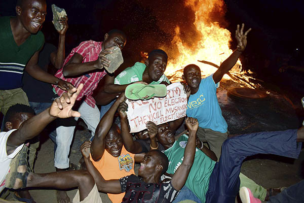 Protests of the election have turned violent