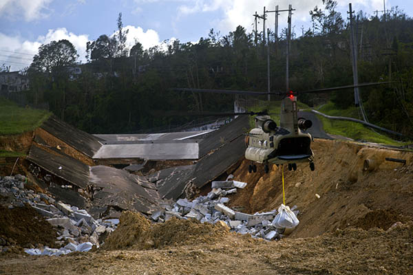 Snapshot of some damage done in Puerto Rico