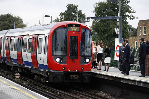 Parsons Green train in London