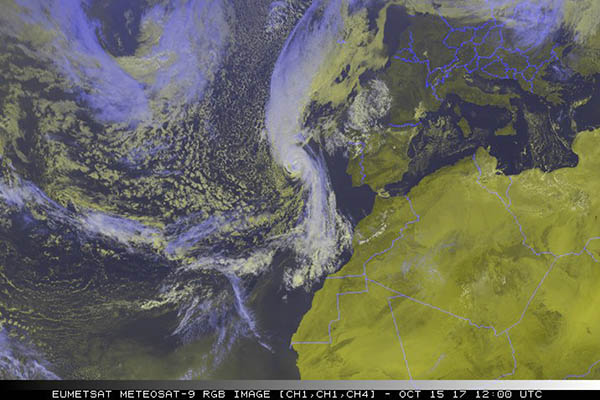 Storm Ophelia approaching