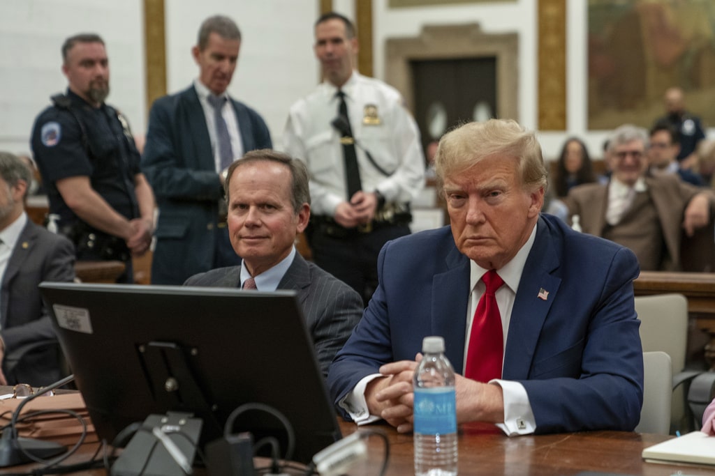 Former President Donald Trump attends the Trump Organization civil fraud trial in New York State Supreme Court, Thursday, Dec. 7, 2023, in New York. 