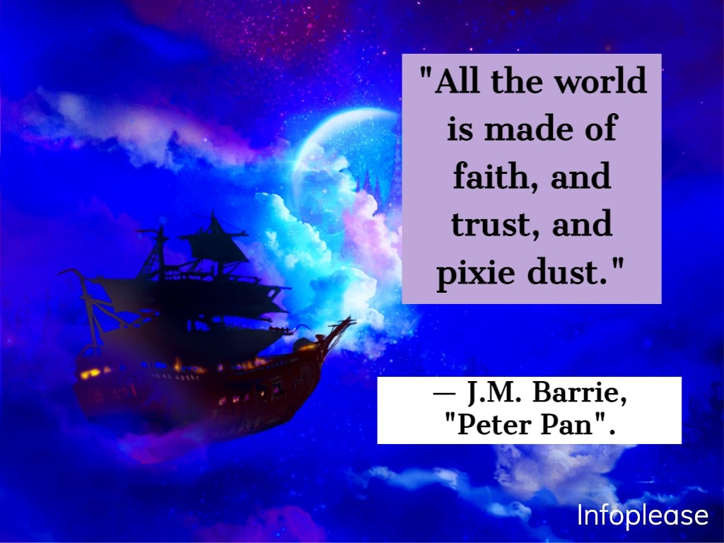 Peter Pan flying pirate ship