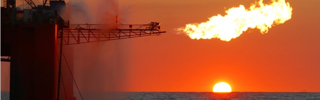 Ocean oil rig