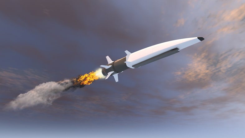 Artist concept modern rocket