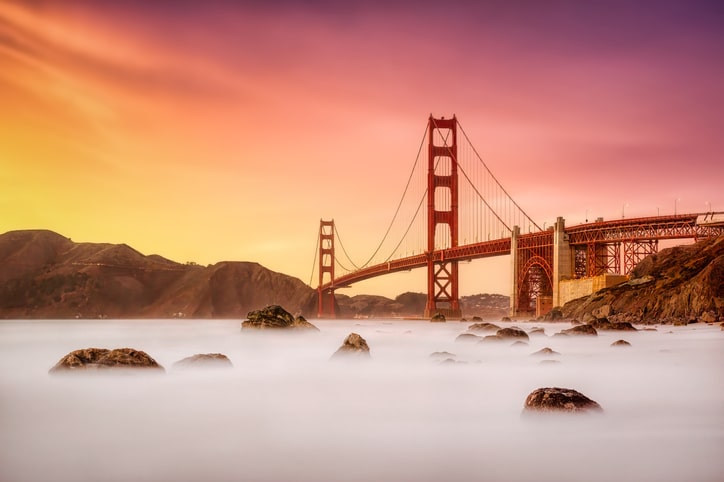 Golden Gate Bridge from Marshall's Beach