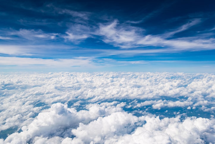 View of the blue sky and clouds