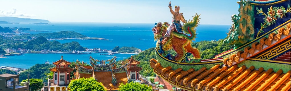 Temple at Jiufen Old Street, Taiwan