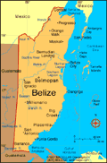 Map of Belize