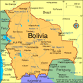 Map of Bolivia