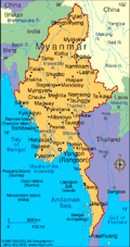 Map of Myanmar