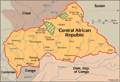 Map of Central African Republic