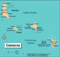 Map of Comoros