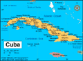 Map of Cuba