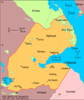 Map of Djibouti