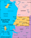 Map of Equatorial Guinea